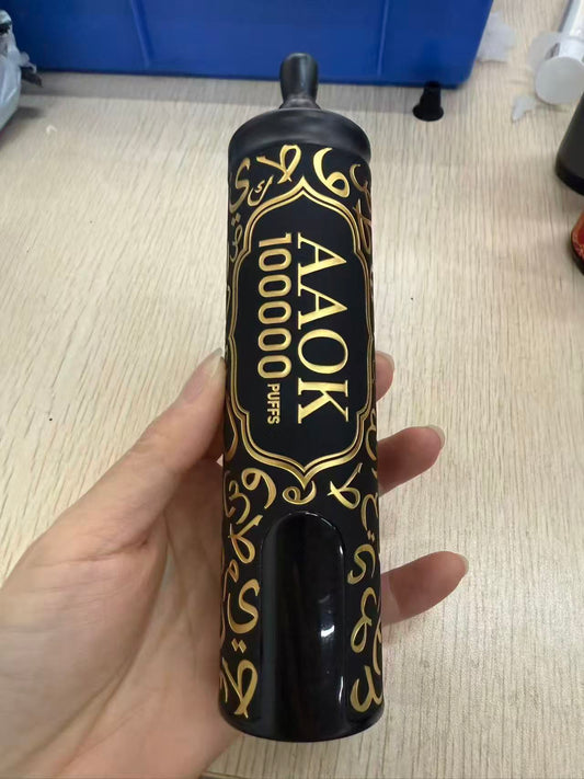 AAOK 100kpuffs Single/Dual/OFF Switch Button Airflow Adjutable and Display 55ml Disposable Vape