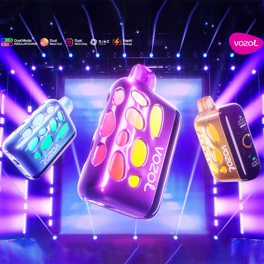 VOZOL RAVE 50000 Puffs Disposable Vape 5% Nicotine 10000mAh Rechargeable Battery Wholesale 12 Flavors