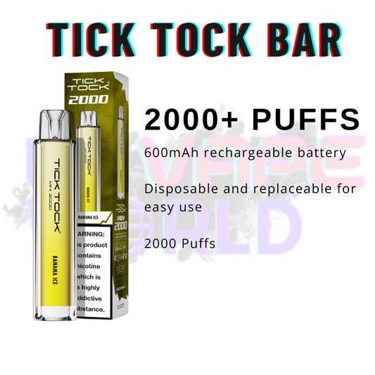 Strawberry Rush Tick Tock Mini 2000 Puff Kit