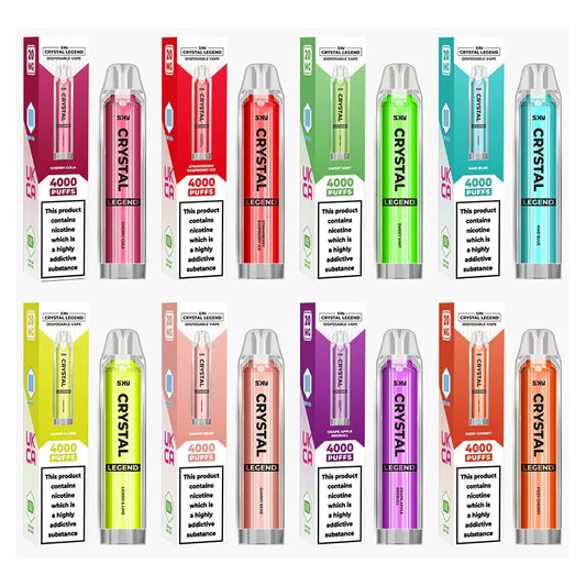 SKY Crystal Legend 2ML 4000 Disposable 20MG ALL FLAVOURS
