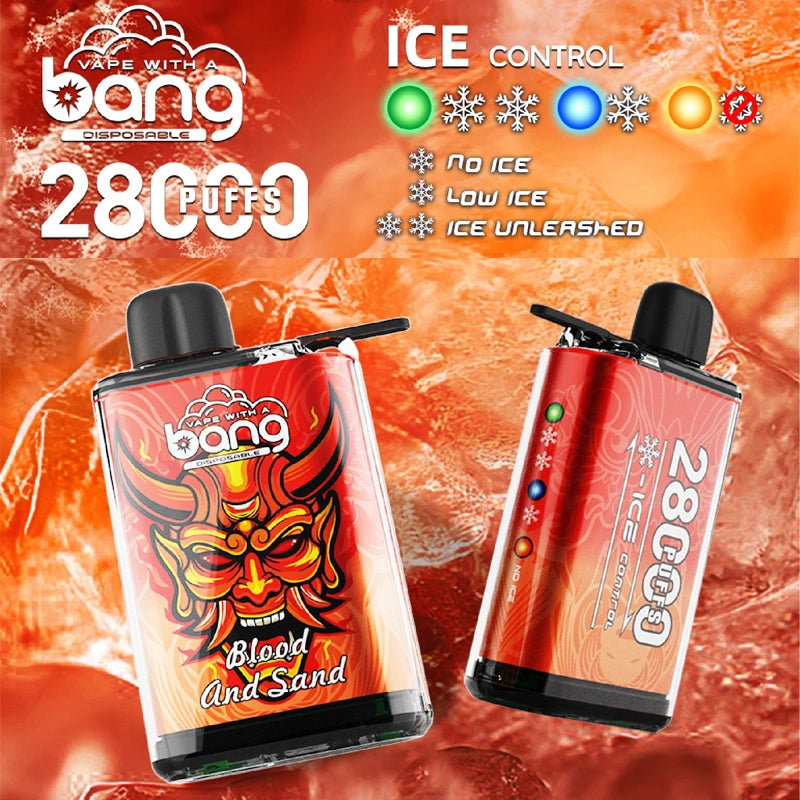 EU Warehouse Online Vape 28K Bang 28000 Puffs Adjustable Ice