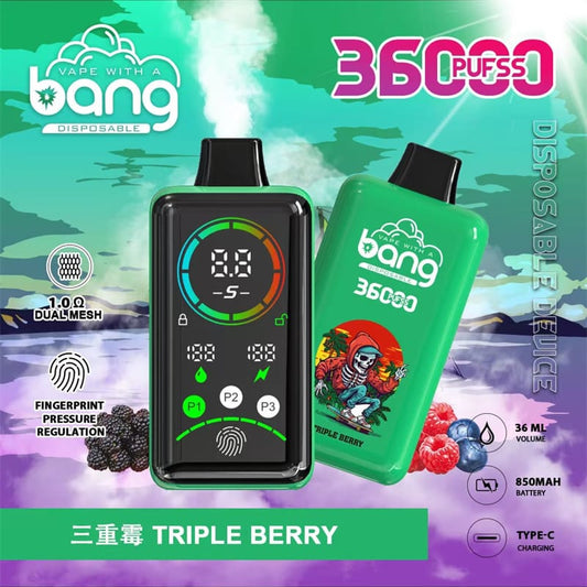 Bang 36000 Puffs 36K Full Smart Screen Vape jetable Wholesale