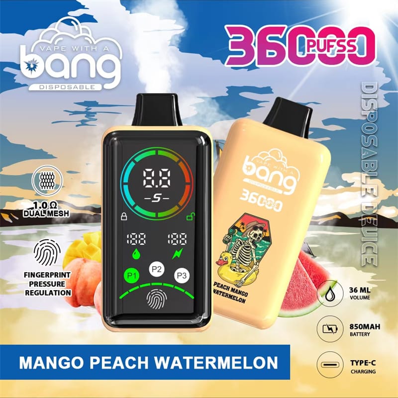 Bang 36000 Puffs 36K Full Smart Screen Vape jetable Wholesale