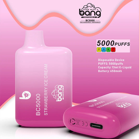 Bang BC 5000 Puffs 5K Vape Cigarette électronique jetable Wholesale