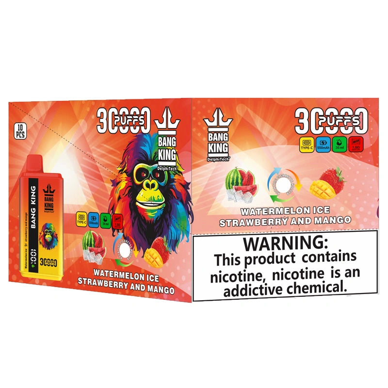 EU Warehouse Bang King 30000 Puffs 2 in 1 Dual Flavors 2025 Disposable Vape 30K Electronic Cigarette Wholesale
