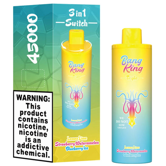 1pc 3 in 1 Bang King 45000 Puffs Cheap Disposable Vape Triple Flavors 45K Shop Online 2pc 5pc