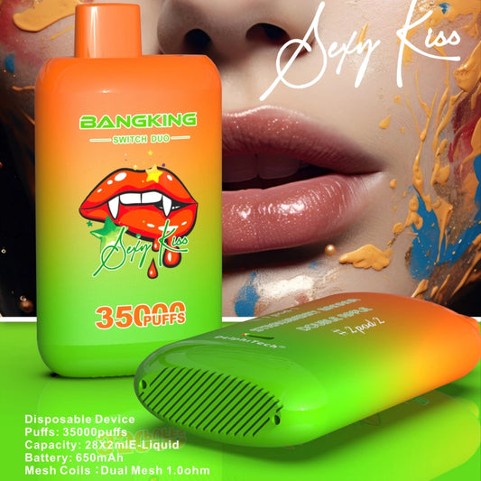 EU Warehouse 2 en 1 Bang King 35000 Puffs Duo Switch 35K Double Flavors 2025 Disposable Vape Shop Online