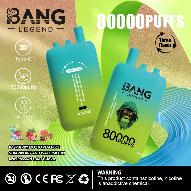 Bang 80000 Puffs 80K Legend Wholesale Vape 3 Flavor Switching Bulk Orders Free Shipping