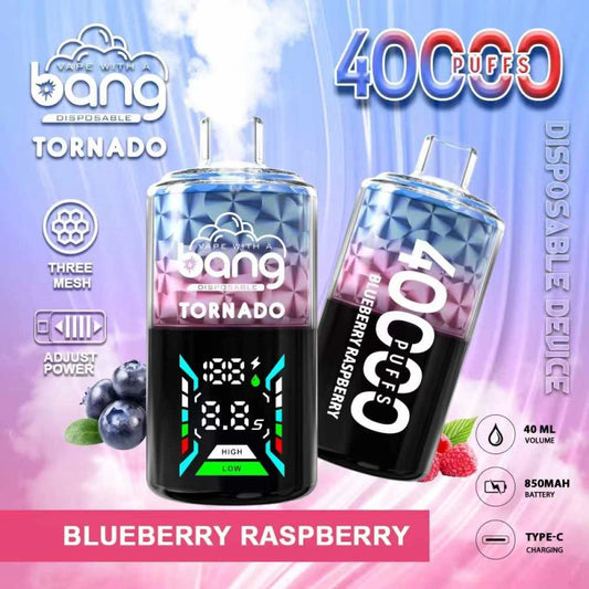 Bang Tornado 40000 Puffs 40K Smart Screen Vape Cigarette électronique jetable Wholesale