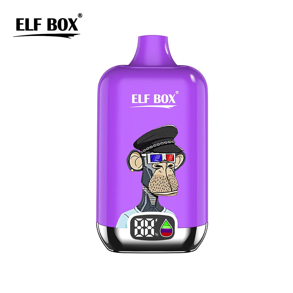 ELF BOX Digital 12000 Puffs 12K Smart Screen Vape E Cigarettes jetables Wholesale