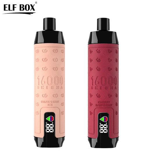 ELF BOX Shisha 16000 bouffées 16K Vape jetable Airflow réglable E Cigarettes