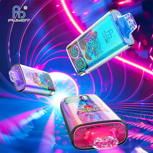 Fumot Leopard 40000 Puffs 40K Crystal Vape Disposable LED Screen Wholesale E Cigarette