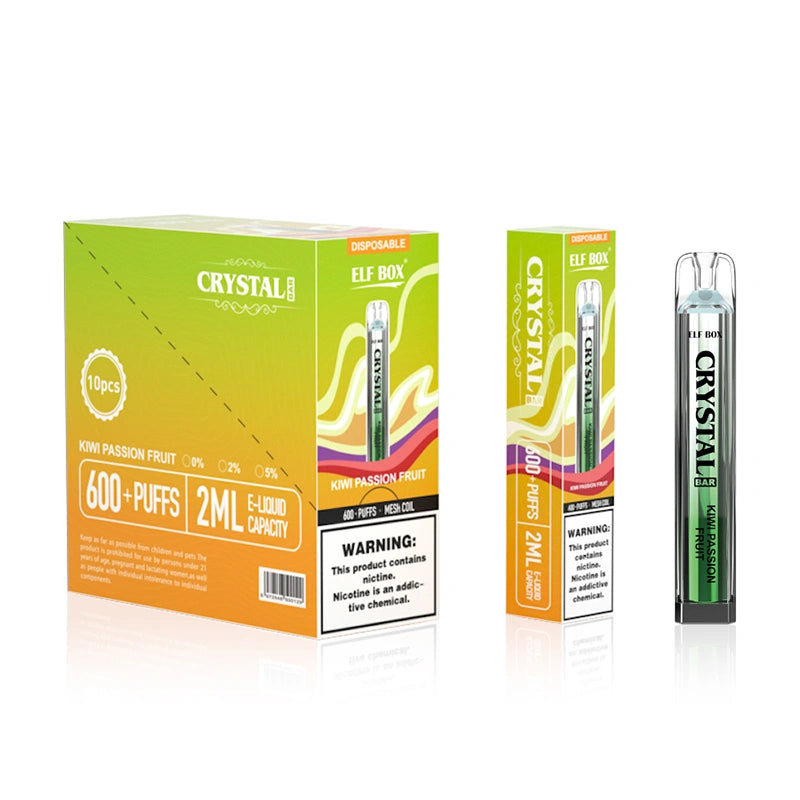 Elf Box Crystal Bar 600 Puffs Vape Cigarette électronique jetable Wholesale