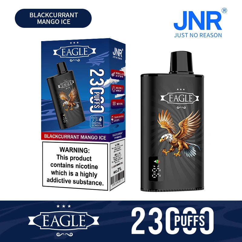 JNR 23000 Puffs 23k Eagle Disposable Vape Smart Screen Electronic Cigarette Wholesale