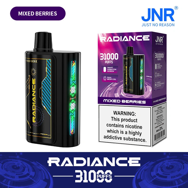 JNR Radiance 31000 Puffs 31k Disposable Vape Smart Screen Electronic Cigarette Wholesale