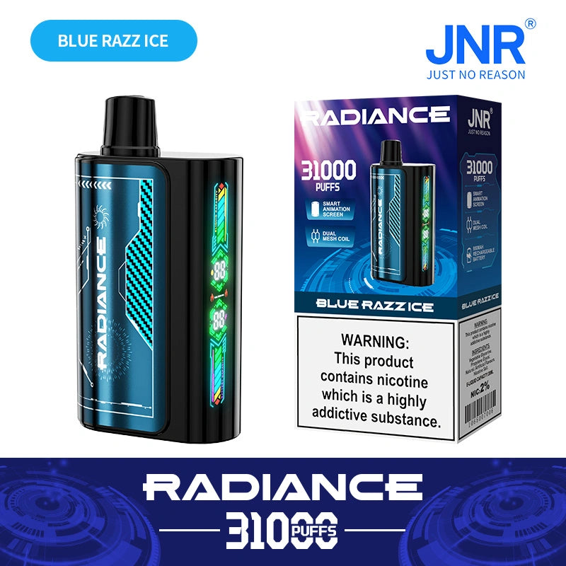 JNR Radiance 31000 Puffs 31k Disposable Vape Smart Screen Electronic Cigarette Wholesale