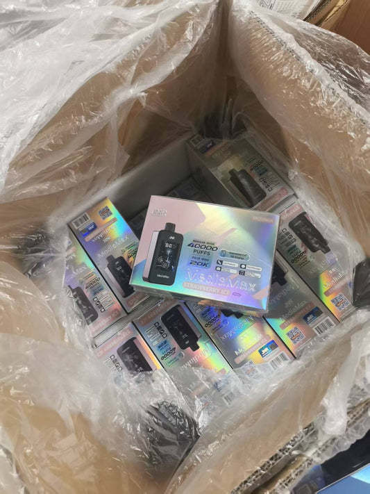 JNR Media Max 40K puffs Disposable E Cigarettes vape 1000 mah Battery 2% 10 Flavors 40000 puffs