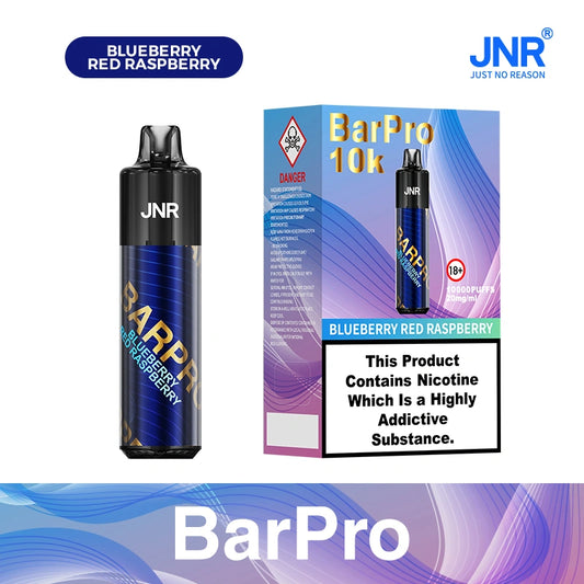JNR BarPro Pod Kit TPD Certified Vape 10000 Puffs 2ml +10ml Prefilled Pod 800mAh Rechargeable Battery