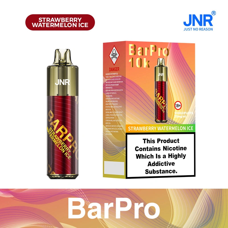 JNR BarPro Pod Kit TPD Certified Vape 10000 Puffs 2ml +10ml Prefilled Pod 800mAh Rechargeable Battery