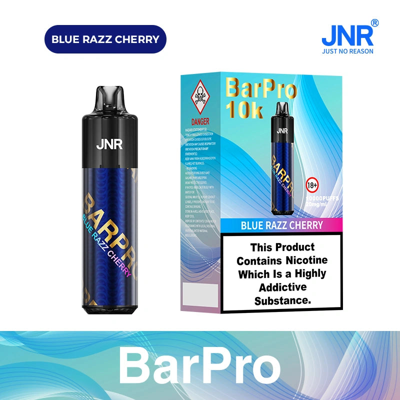 JNR BarPro Pod Kit TPD Certified Vape 10000 Puffs 2ml +10ml Prefilled Pod 800mAh Rechargeable Battery