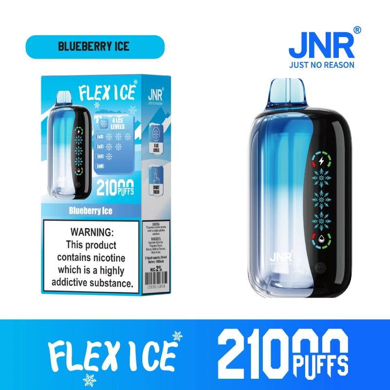 JNR Flex Ice 21000 Puffs 21K Adjustable Disposable Vape Touch Screen Wholesale E Cigarette