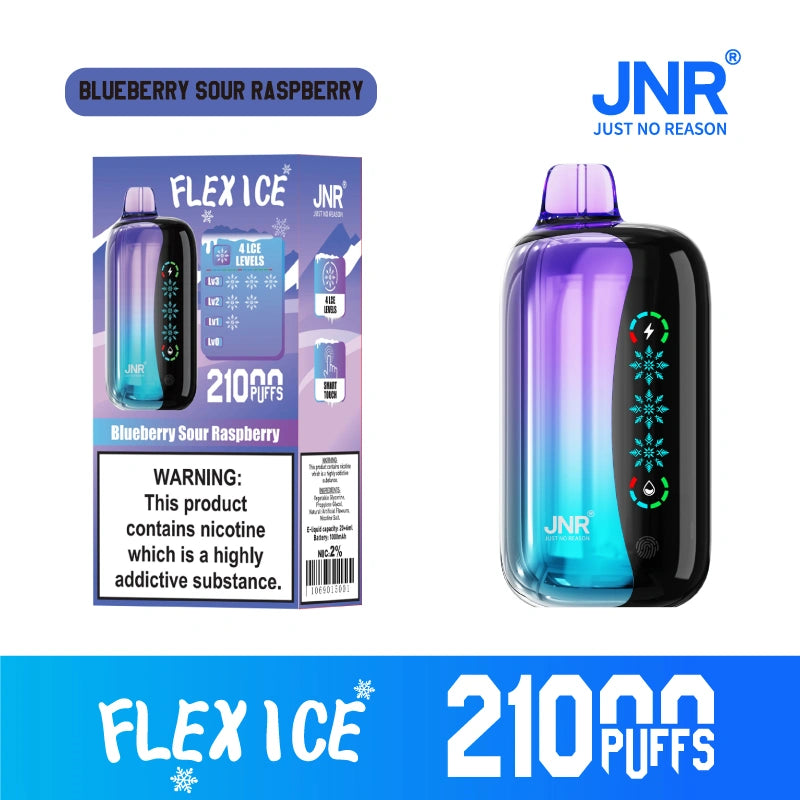 JNR Flex Ice 21000 Puffs 21K Adjustable Disposable Vape Touch Screen Wholesale E Cigarette
