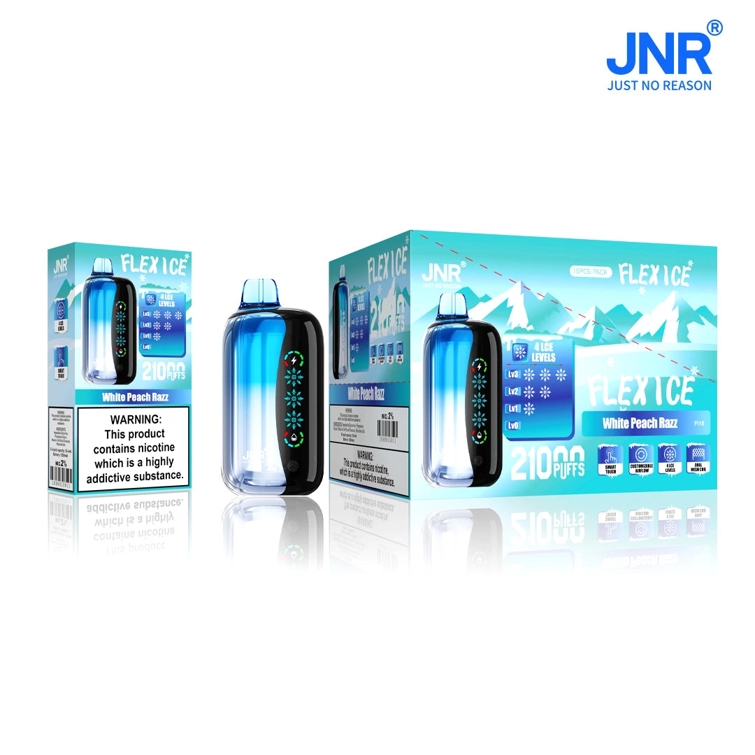 JNR Flex Ice 21000 Puffs 21K Adjustable Disposable Vape Touch Screen Wholesale E Cigarette