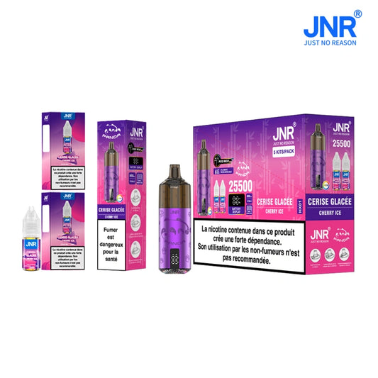 JNR Panda Pod Kit TPD Certified Vape 25500 Puffs 2ml Prefilled Pod 10ml Refillable Bottle 850mAh Rechargeable Battery