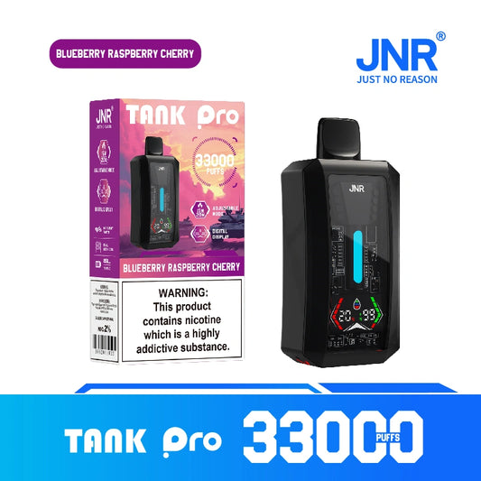 JNR Tank Pro 33000 Puffs 33K Disposable Vape Digital Screen Wholesale E Cigarette Dual Mesh Coil