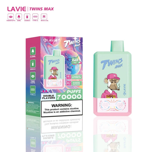 Puff 70k Lavie 70000 Puffs Twins Max 2 in 1 Disposable Vape