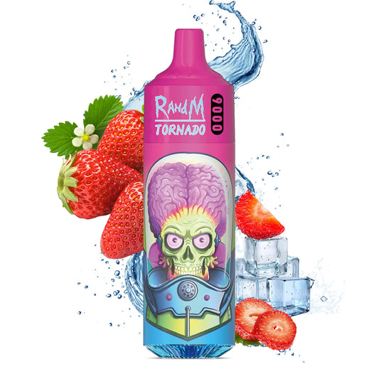 RahdM Tornado 9000 bouffées saveurs multiples 2% Faible teneur en nicotine Rechargeable jetable Vape Pen gros