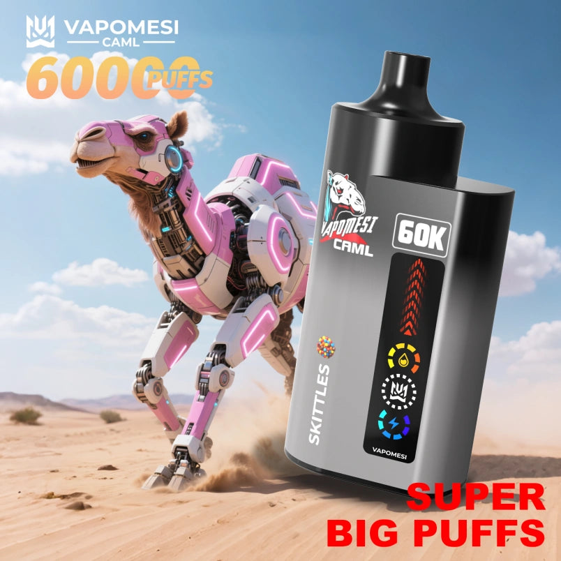 EU Warehouse Vapomesi 60000 Puffs 60K Caml Vape Wholesale Best Disposable E Cigarette