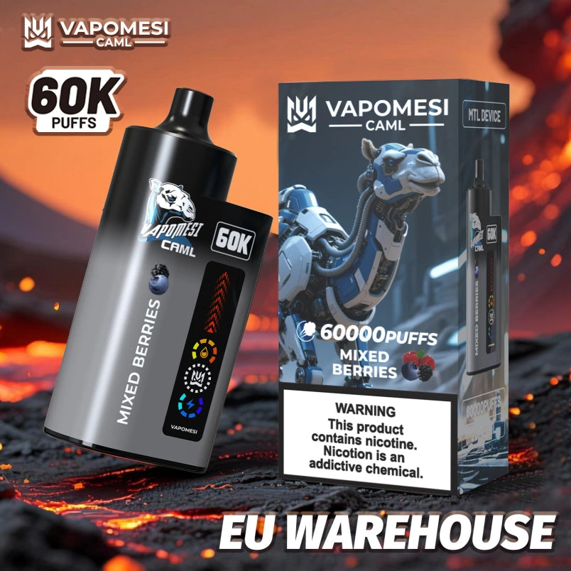 EU Warehouse Vapomesi 60000 Puffs 60K Caml Vape Wholesale Best Disposable E Cigarette