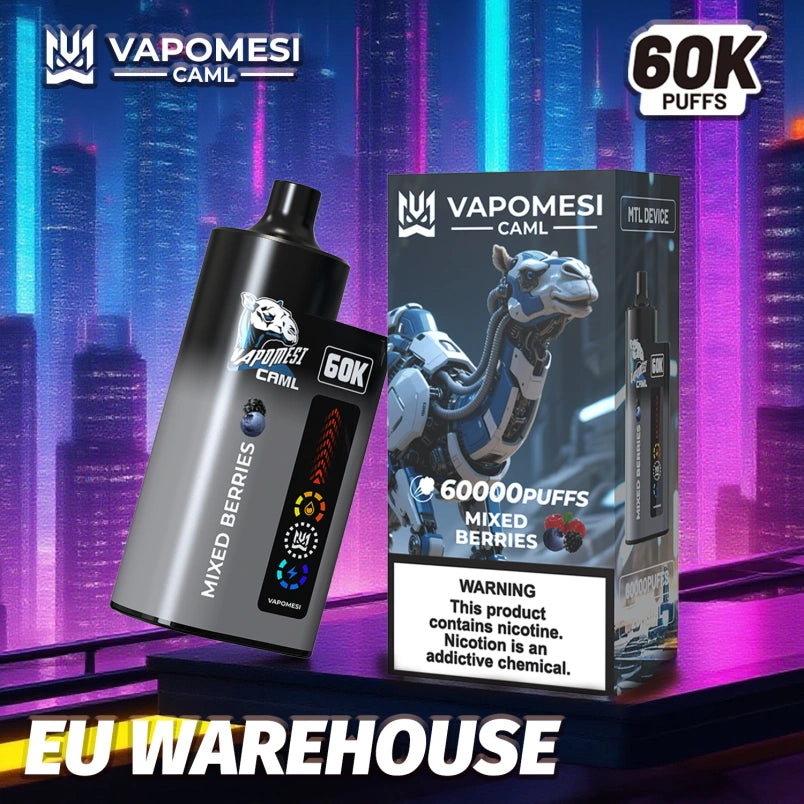 EU Warehouse Vapomesi 60000 Puffs 60K Caml Vape Wholesale Best Disposable E Cigarette