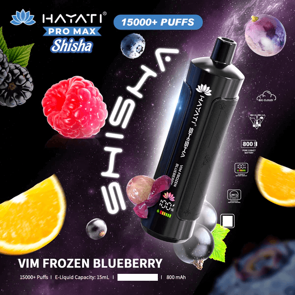 Hayati Shisha 15000 Puffs Disposable Vape Box of 10