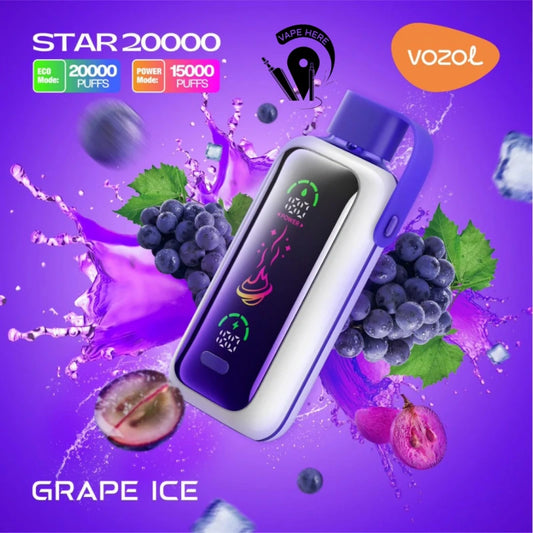Vozol Star 20000 Puffs 20K Smart Screen Disposable Vape Wholesale Electronic Cigarette