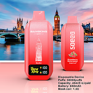 Bang King 50K City Edition Disposable Vape – 50,000 Puffs | World Landmark Flavor Collection