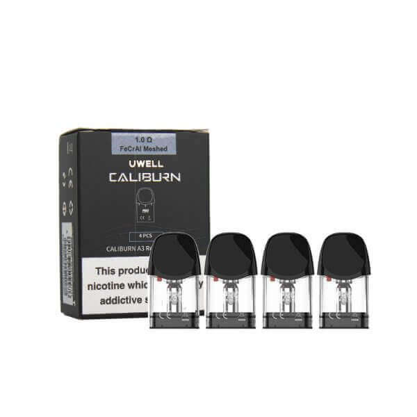 UWELL CALIBURN A3 - Pack de 4 Cartouches Pod 2ml