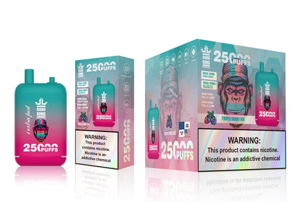 Bang King 25000 Puffs - 46mL Dual Tank (0%-5% Nicotine) 650mAh Battery 12 Flavors