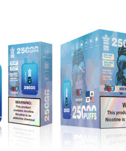 Bang King 25000 Puffs - 46mL Dual Tank (0% to 5% Nicotine)  650mAh Battery 12 Flavors