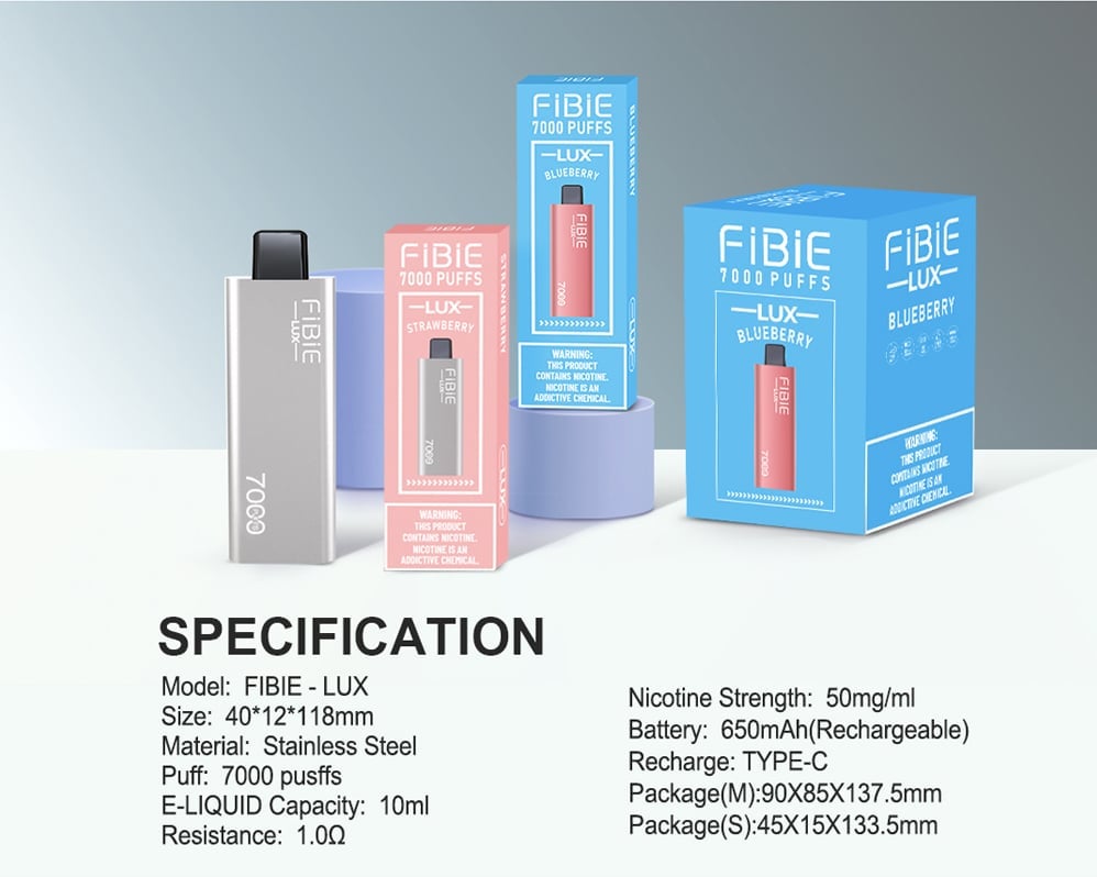 GUAVA-PASSION-FRUIT -FIBIE 7000 Puffs Disposable Vapor Wands(7000 PUFFS)