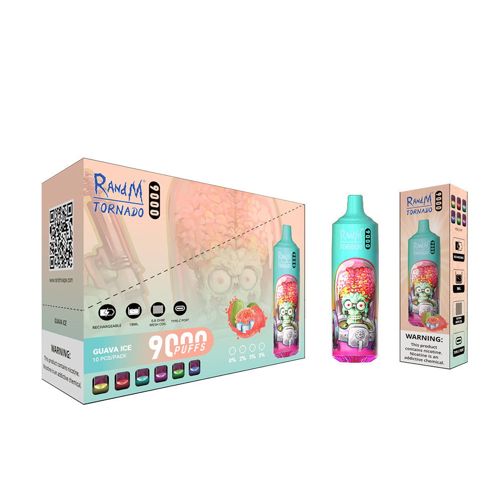 RAndM Tornado 9000 Puffs Disposable Vape Box Of 10