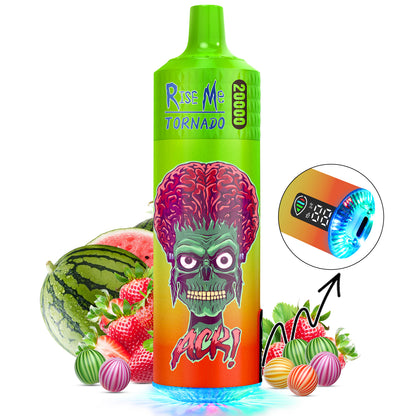 RahdM Tornado Rise Me Disposable Vape 20k Puffs E Cigarette Vape Fruit Flavours 20000 Puff Refillable Electronic Cigarettes 20MG Nic