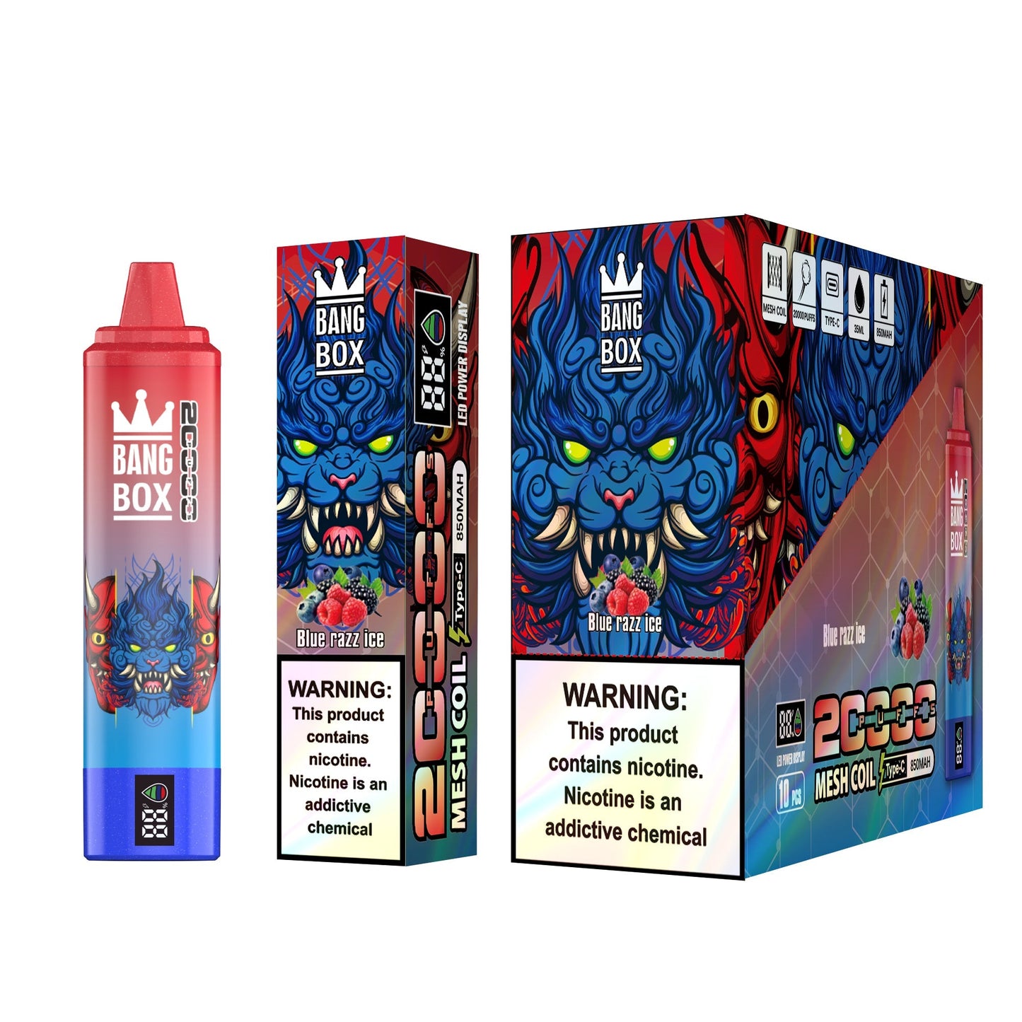 BANGBOX 20000 Puffs Disposable Vape Wholesale-850mAh Battery, 35ml E-liquid, Multiple Nicotine 12 Flavors