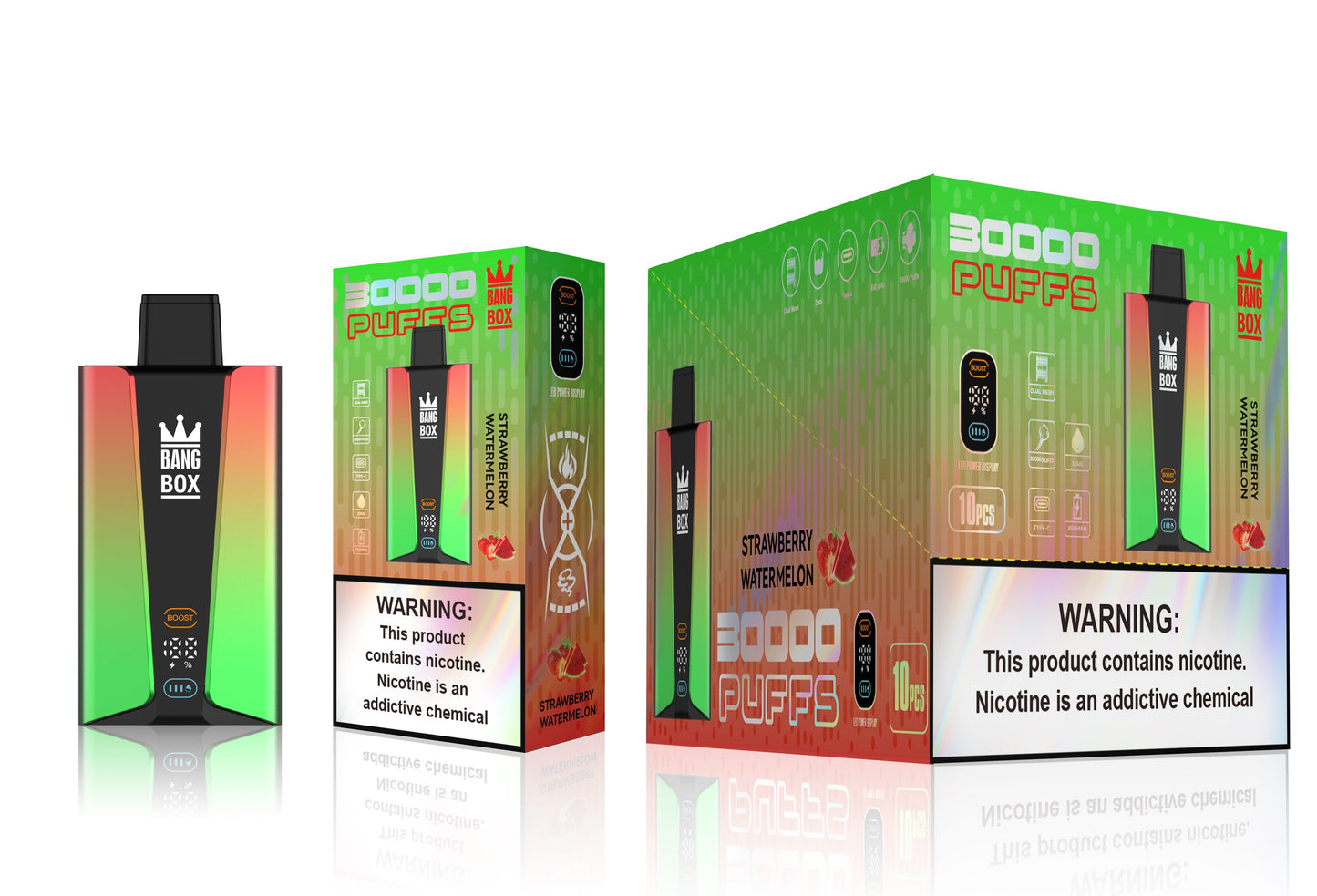 BANGBOX 30000 Puffs Disposable Vape Wholesale-850mAh Battery, 40ml E-liquid, Multiple Nicotine 12 Flavors