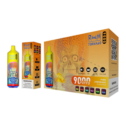 RAndM Tornado 9000 Puffs Disposable Vape (Box Of 10)