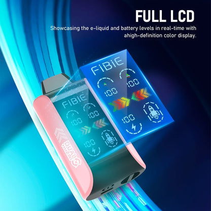COOL PEACH & BLUEBERRY ICE -FIBIE 15000 Dual Flavors Disposable Vapor Wands(15000 PUFFS)