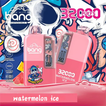 Bang Disposable 32k Puffs Vape Bulk Price and Best Sale-650mAh Battery, 32ml E-liquid, Multiple Nicotine 12 Flavors