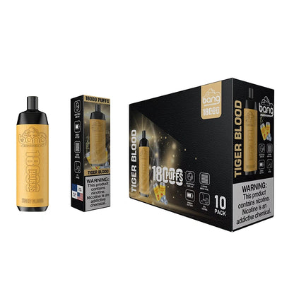 Bang 18000 Puffs 18K Cigarettes Electroniques Jetables Cuir Airflow Ajustable Wholesale