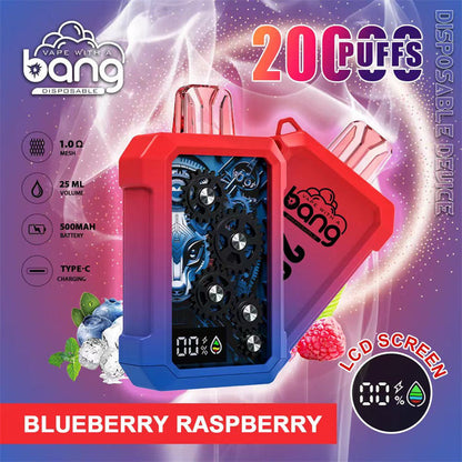 Bang King Double Crystal 20000 Puffs Vape 20K Disposable Vape Pen E Cigarette Prefilled-500mAh Battery, 25ml E-liquid, Multiple Nicotine 12 Flavors